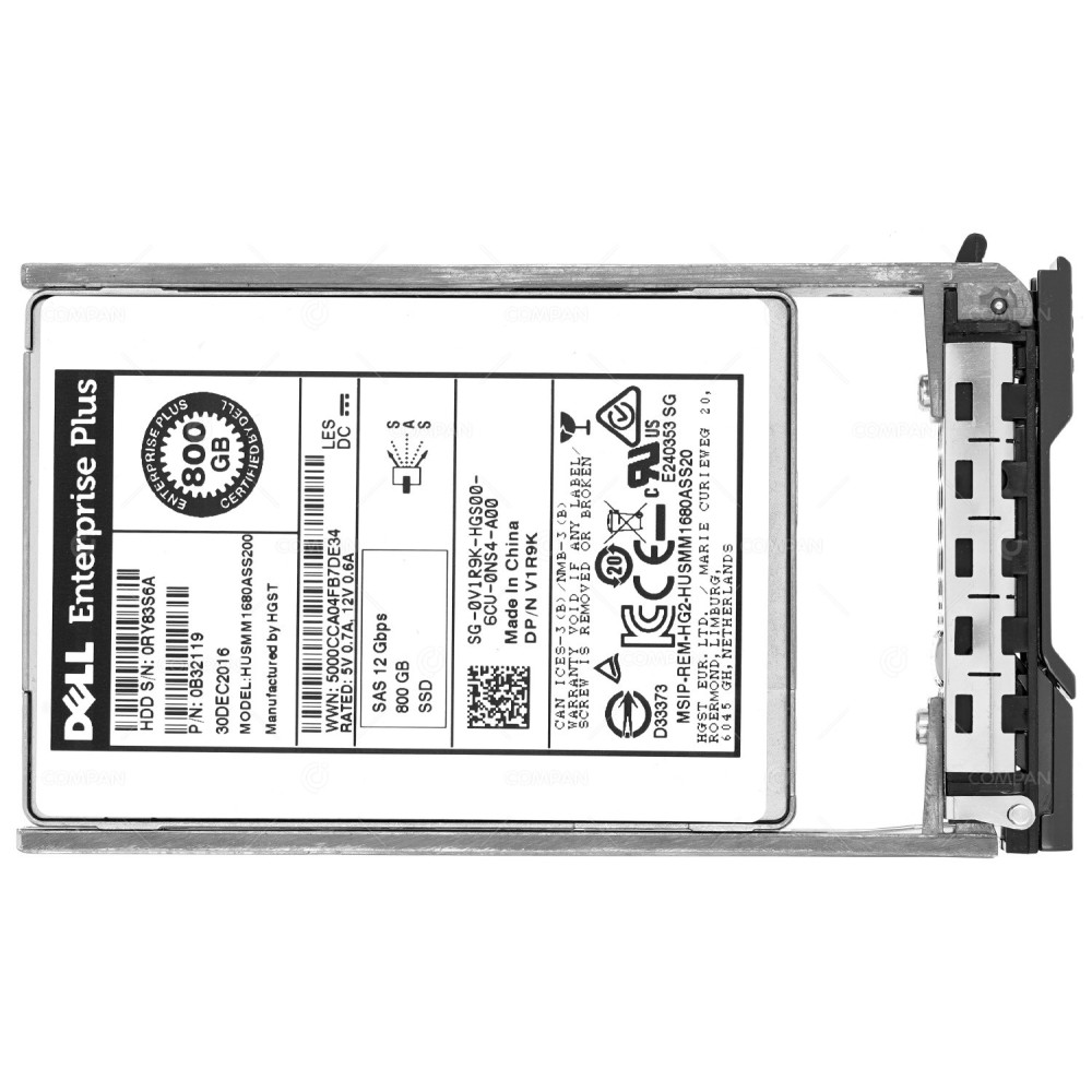 V1R9K CMP DELL SSD 800GB SAS 12G 2.5" SFF FOR DELL COMPELLENT SC220